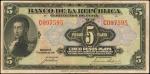 COLOMBIA. Banco de la Republica. 5 Pesos, 1941. P-388a. PMG Very Fine 30 EPQ.