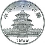 1989年熊猫纪念银币1盎司2枚 极美