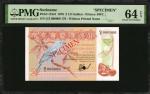 SURINAME. Muntbiljet. 2 1/2 Gulden, 1978. P-118s2. Specimen. PMG Choice Uncirculated 64 EPQ.