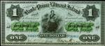 CANADA. Bank of Prince Edward Island. 1 Dollar, 1877. Ch. #600-12-04. PMG Gem Uncirculated 65 EPQ.