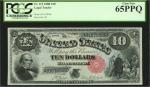 Fr. 113. 1880 $10 Legal Tender Note. PCGS Currency Gem New 65 PPQ.