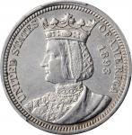 1893 Isabella Quarter. EF Details--Cleaned (PCGS).