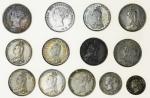 Victoria (1837-1901), Maundy coinage, Fourpence (2), 1863, 1887 (S.3917), Threepence, 1887, young he