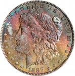 1887 Morgan Silver Dollar. MS-63 (PCGS). OGH--First Generation.