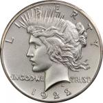 1922 Peace Silver Dollar. High Relief. Matte Proof-66 (PCGS). Secure Holder.