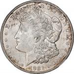 1921-D Morgan Silver Dollar. MS-63 (NGC).