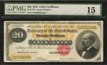 Fr. 1178. 1882 $20  Gold Certificate. PMG Choice Fine 15.