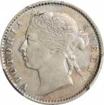 1873年海峡殖民地10分。伦敦铸币厂。STRAITS SETTLEMENTS. 10 Cents, 1873. London Mint. Victoria. PCGS Genuine--Cleane
