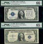 x Unites States of America, Silver Certificate, $1 (2), 1928A, 1935F, $5, 1934D, $10, 1934D, (Friedb