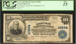 Independence, Virginia. $10 1902 Plain Back. Fr. 632. The Grayson County NB. Charter #10834. PCGS Fi
