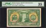BRITISH GUIANA. Government of British Guiana. 2 Dollars, 1942. P-13c. PMG Choice Very Fine 35.