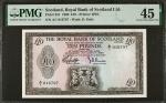 SCOTLAND. The Royal Bank of Scotland Limited. 10 Pounds, 1969. P-331. PMG Choice Extremely Fine 45.