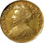 GREAT BRITAIN. 1/2 Guinea, 1712. London Mint. Anne. NGC EF-45.