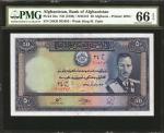 AFGHANISTAN. Bank of Afghanistan. 50 Afghanis, ND (1939). P-25a. PMG Gem Uncirculated 66 EPQ.