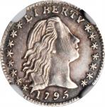 1795 Flowing Hair Half Dime. LM-8. Rarity-3. Honoring Guide Book Label. AU-55 (NGC).