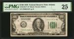 Fr. 2150-F*. 1928 $100 Federal Reserve Star Note. Atlanta. PMG Very Fine 25.