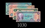1978年牙买加银行1 - 10元加冕25周年纪念样票一组四枚。均全新1978 Bankof Jamaica 1 - 10 Dollars Specimens, s/n 001201, 25th An
