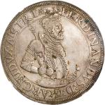 AUSTRIA. Holy Roman Empire. Taler, ND (1564-95). Hall Mint. Archduke Ferdinand II. NGC AU-55.