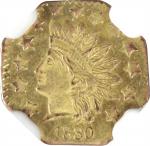 1880 Octagonal 50 Cents. BG-955. Rarity-6. Indian Head. MS-64 (NGC).