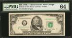 Fr. 2112-G*. 1950E $50 Federal Reserve Star Note. Chicago. PMG Choice Uncirculated 64.