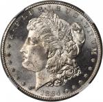 1884-CC Morgan Silver Dollar. MS-64 PL (NGC).