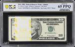 Pack of (100) Fr. 2034-F*. 1999 $10 Federal Reserve Star Notes. Atlanta. PCGS Banknote Gem Uncircula