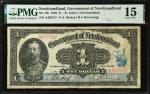 CANADA-NEWFOUNDLAND. The Government of Newfoundland. 1 Dollar, 1920. NF-12b. PMG Choice Fine 15.