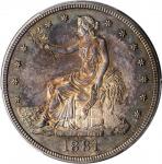 1881 Trade Dollar. Proof-62 (PCGS).