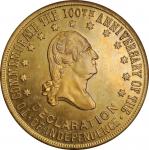 1876 Union Forever Medal. Musante GW-880, Baker-425B. Brass. Mint State.