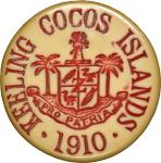 Keeling Cocos Islands, 10 cents, 1913, #1170, weight 0.97g,NGC AU 58, NGC Cert.# 3957228-009. NGC ha