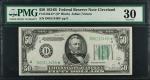 Fr. 2104-D*. 1934B $50 Federal Reserve Star Note. Cleveland. PMG Very Fine 30.