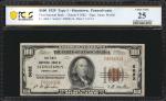 Stoystown, Pennsylvania. $100 1929 Ty. 1. Fr. 1804-1. The First NB. Charter #5682. PCGS Banknote Ver