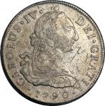 1782及1790年秘鲁8雷亚尔银币2枚一组，VF，1782年币带少量戳印