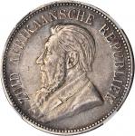 SOUTH AFRICA. 5 Shillings, 1892. NGC EF-40.