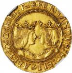 SPAIN. 2 Excelentes, ND (1474-1504). Toledo Mint. Ferdinand & Isabella (1474-1504). NGC AU-58.