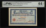 LUXEMBOURG. Etat du Grand-Duche. 25 Francs, 1918 (ND 1919). P-31a. PMG Choice Uncirculated 64 EPQ.