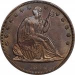 1864 Liberty Seated Half Dollar. WB-101. MS-64 (PCGS). CAC.