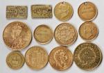 MIXED LOTS. Lot of (12) Mixed Gold Coins, 1803-1913.