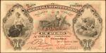 GUATEMALA. Banco Agricola Hipotecario. 1 Peso, 1920. P-S101b. Very Fine.