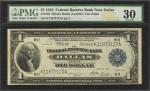 Fr. 742. 1918 $1 Federal Reserve Bank Note. Dallas. PMG Very Fine 30.