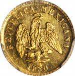 MEXICO. Peso, 1880/70-Mo M. Mexico City Mint. PCGS Genuine--Edge Repaired, Unc Details Gold Shield.
