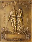 WORLD WAR I MEDALS. France. Women of the Red Cross Bronze Plaque, ND (ca. 1920). Paris Mint. CHOICE 