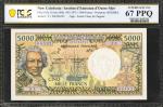 NEW CALEDONIA. Institut dEmission dOutre-Mer. 5000 Francs, ND (1971). P-65a. PCGS Banknote Superb Ge