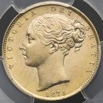 GREAT BRITAIN Victoria ヴィクトリア(1837~1901) Sovereign 1871 PCGS-MS63 UNC