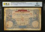MADAGASCAR. Banque de Madagascar. 100 Francs, 1892 (1926). P-34. PCGS Banknote Fine 12 Details Pinho