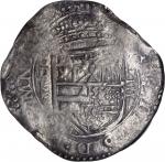 SPAIN. 8 Reales, 1600-D. Valladolid Mint. Philip III (1598-1621). NGC AU-50.
