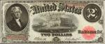 Fr. 58. 1917 $2 Legal Tender Note. About Uncirculated.