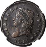 1814 Classic Head Cent. S-295. Rarity-1. Plain 4. AU-50 BN (NGC).