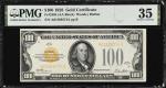 Fr. 2405. 1928 $100  Gold Certificate. PMG Choice Very Fine 35.