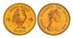 1981年香港鸡年1000港元生肖纪念金币